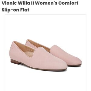 Vionic Women's Light Pink Willa II Comfort Flats